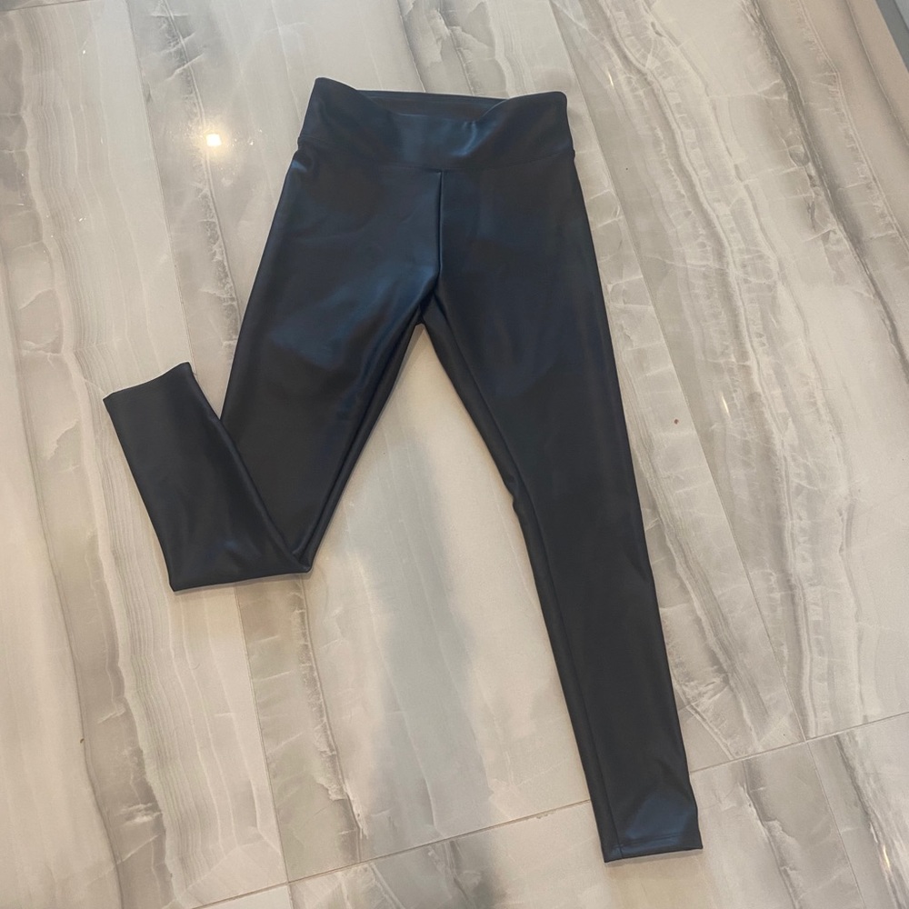 Leather High waisted leggings